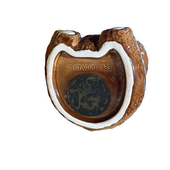 Vintage Otagiri Originals Ceramic Brown Teddy Bear Coin Bank.1983.made in japan - Picture 5 of 5